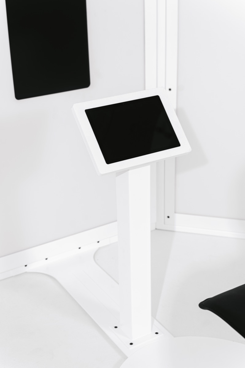 Studio Pod hardware, OPEN · INTAKE